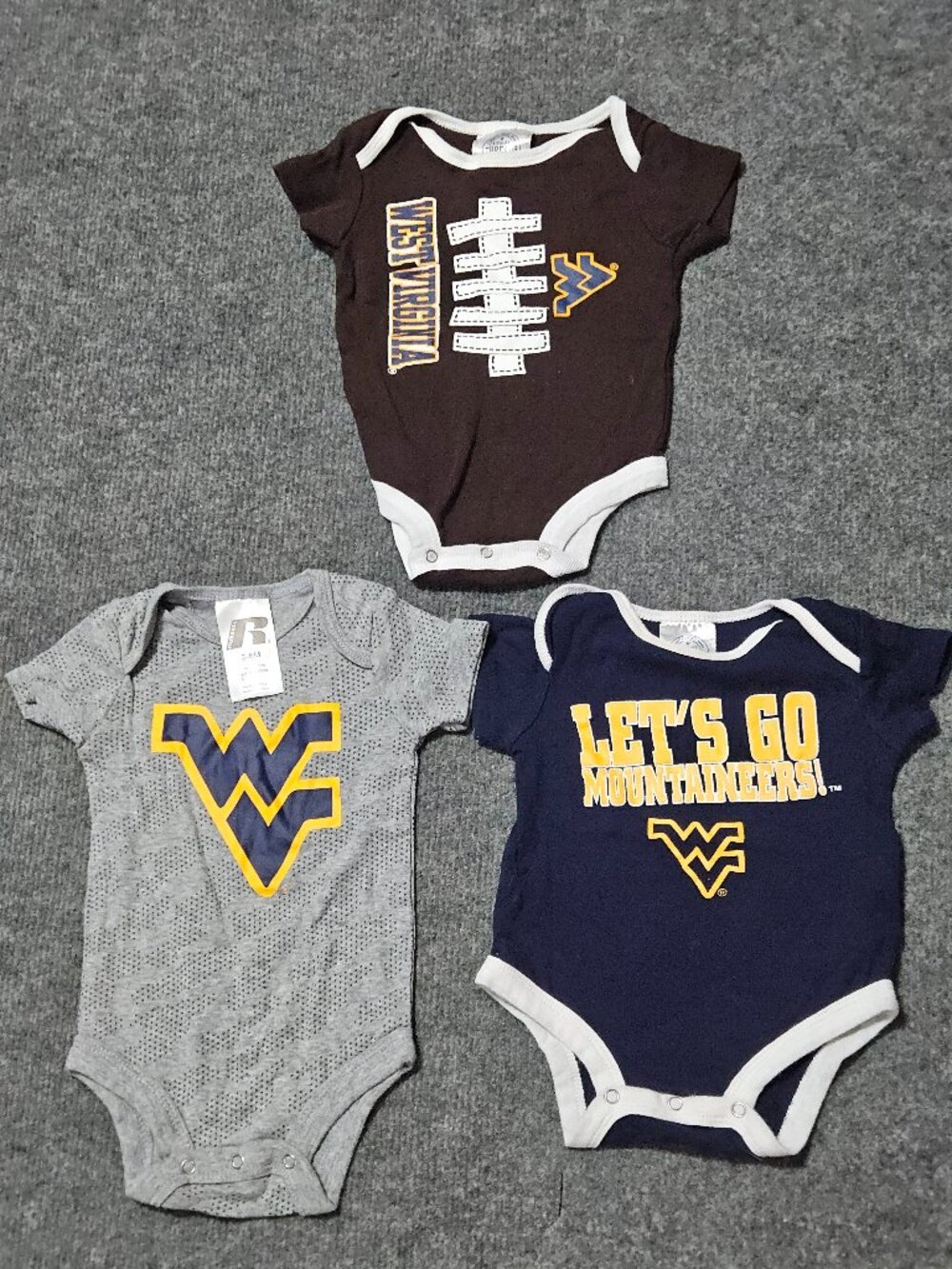 West Virginia Mountaineers Onesies